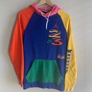 Jordan Multi Color Block Hoodie